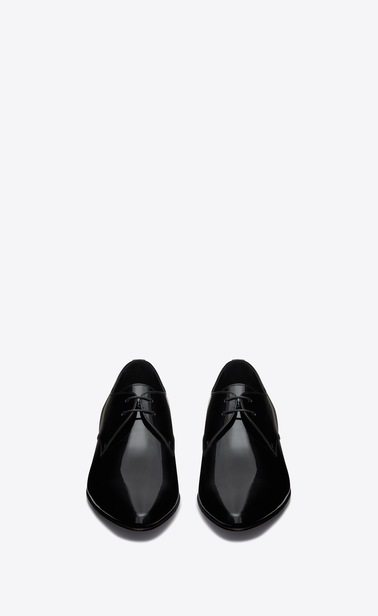 SAINT LAURENT Chaussures classiques Homme HOPPER Derby en cuir vernis b_V4